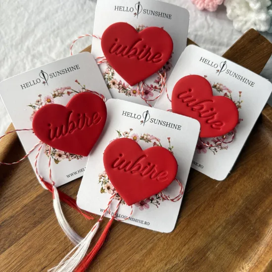 Broșă Inimă "iubire"